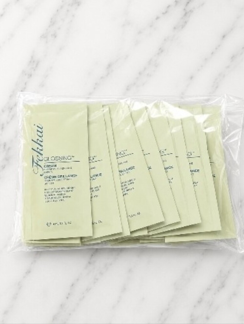 100 x Fekkai .3 oz/9ml Glossing Cream Packets Hydrates, Sleeks, Shines NEW!